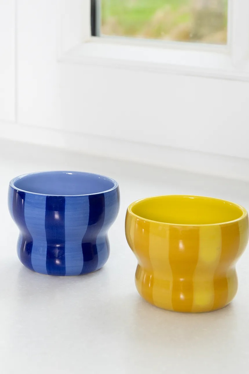 Σετ φλιτζάνια &k amsterdam 200 ml 2-pack χρώμα: κίτρινο φωτογραφία