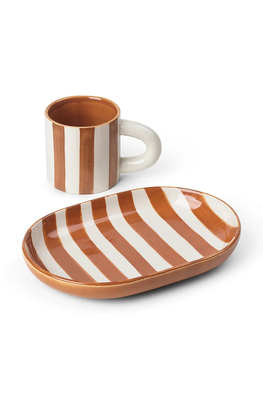 Кружка с тарелкой ferm LIVING Milu 160 ml Кружка с тарелкой ferm LIVING Milu 160 ml