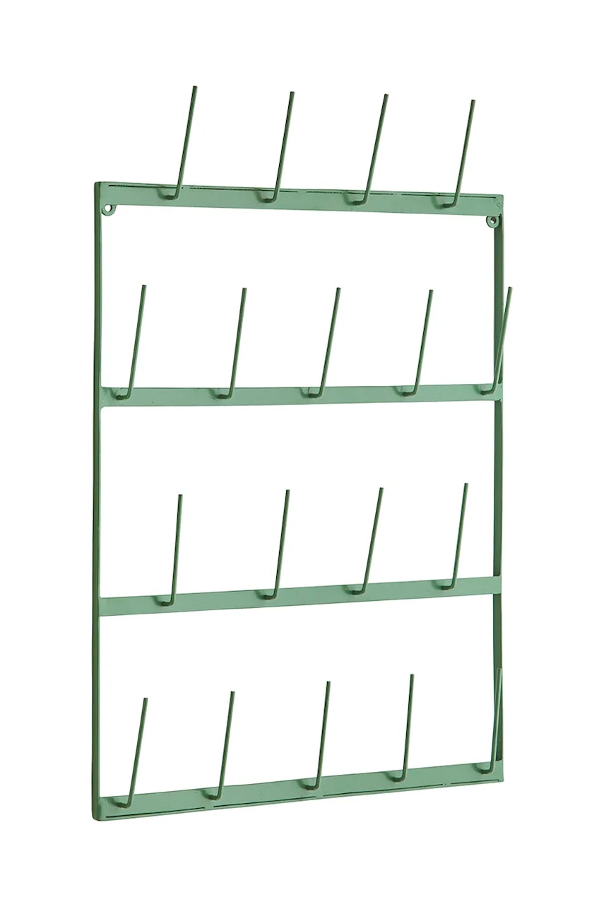 Madam Stoltz organizator de pahare 40 x 7 x 62 cm culoarea turcoaz