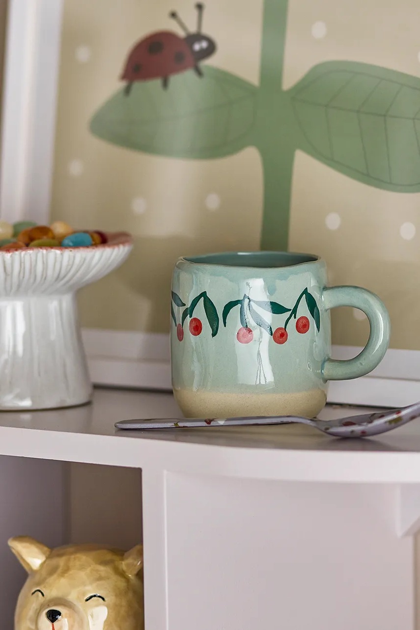 Κούπα Bloomingville Millie 110 ml χρώμα: πράσινο φωτογραφία