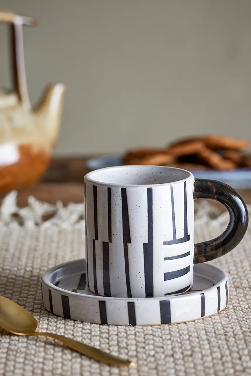 Κούπα με πιάτο Bloomingville Frankie 300 ml φωτογραφία