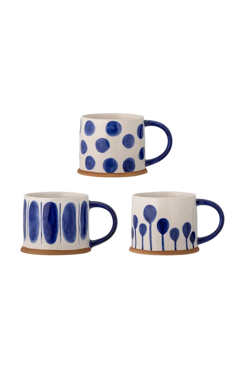 Bloomingville set de căni Linora 450 ml culoarea bleumarin