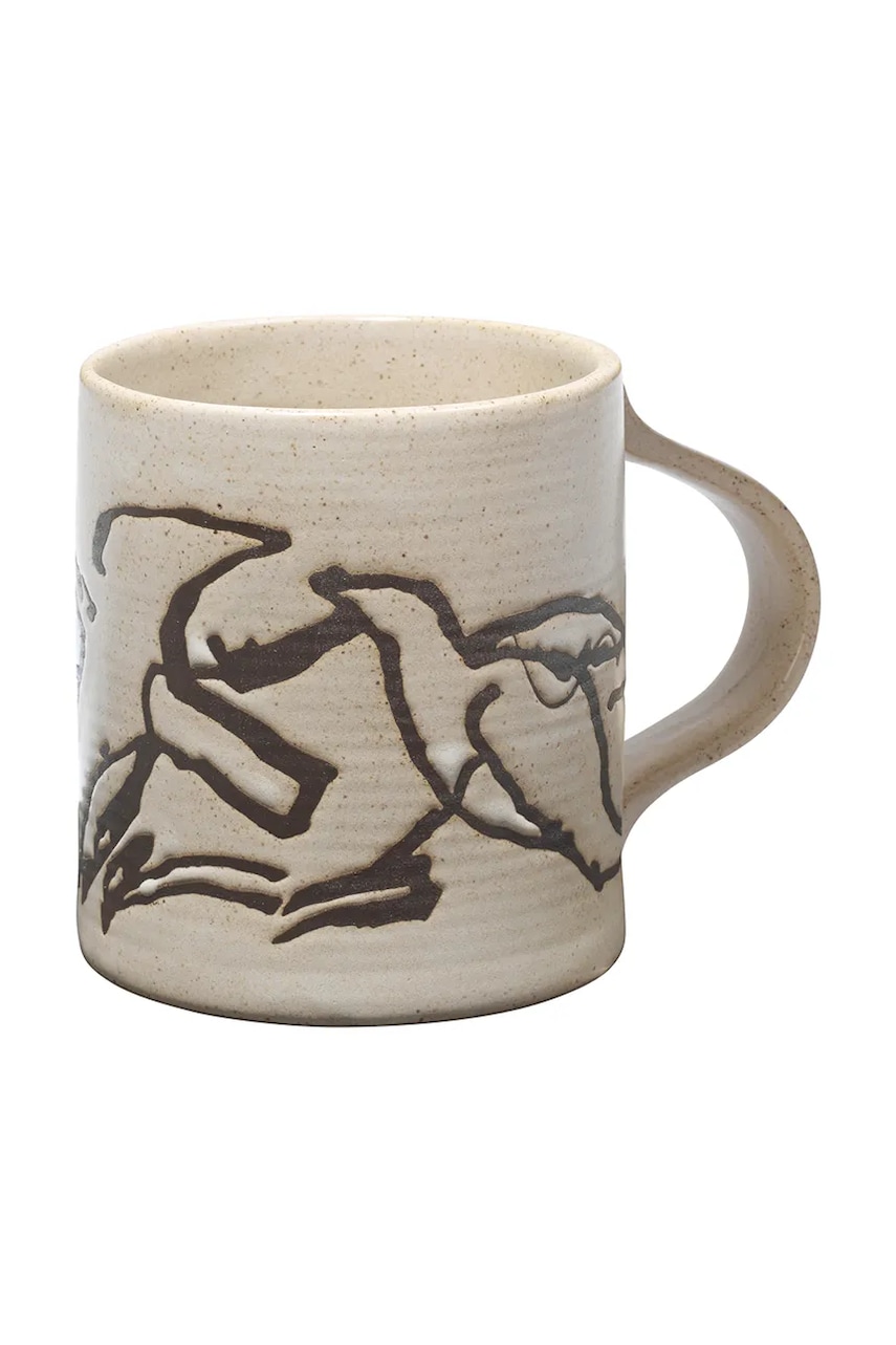 Levně Hrnek ferm LIVING Vuelo Mug 300 ml béžová barva