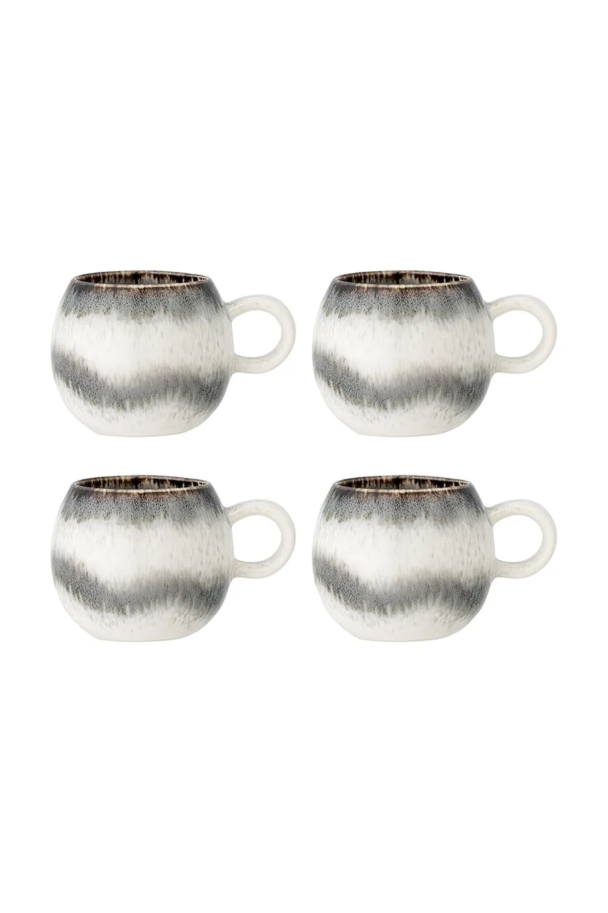 Bloomingville set căni Paula 275 ml 4-pack culoarea gri