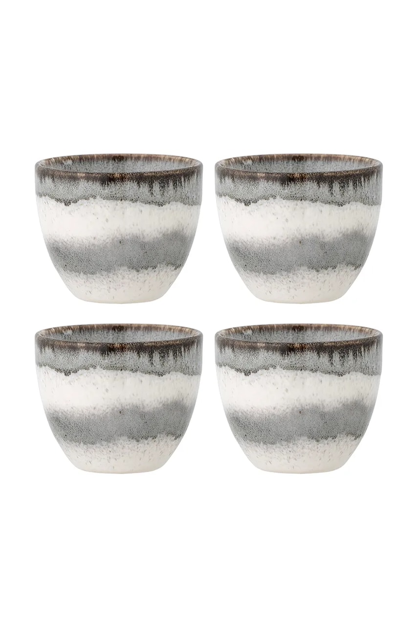 Bloomingville set căni Paula 195 ml 4-pack culoarea gri
