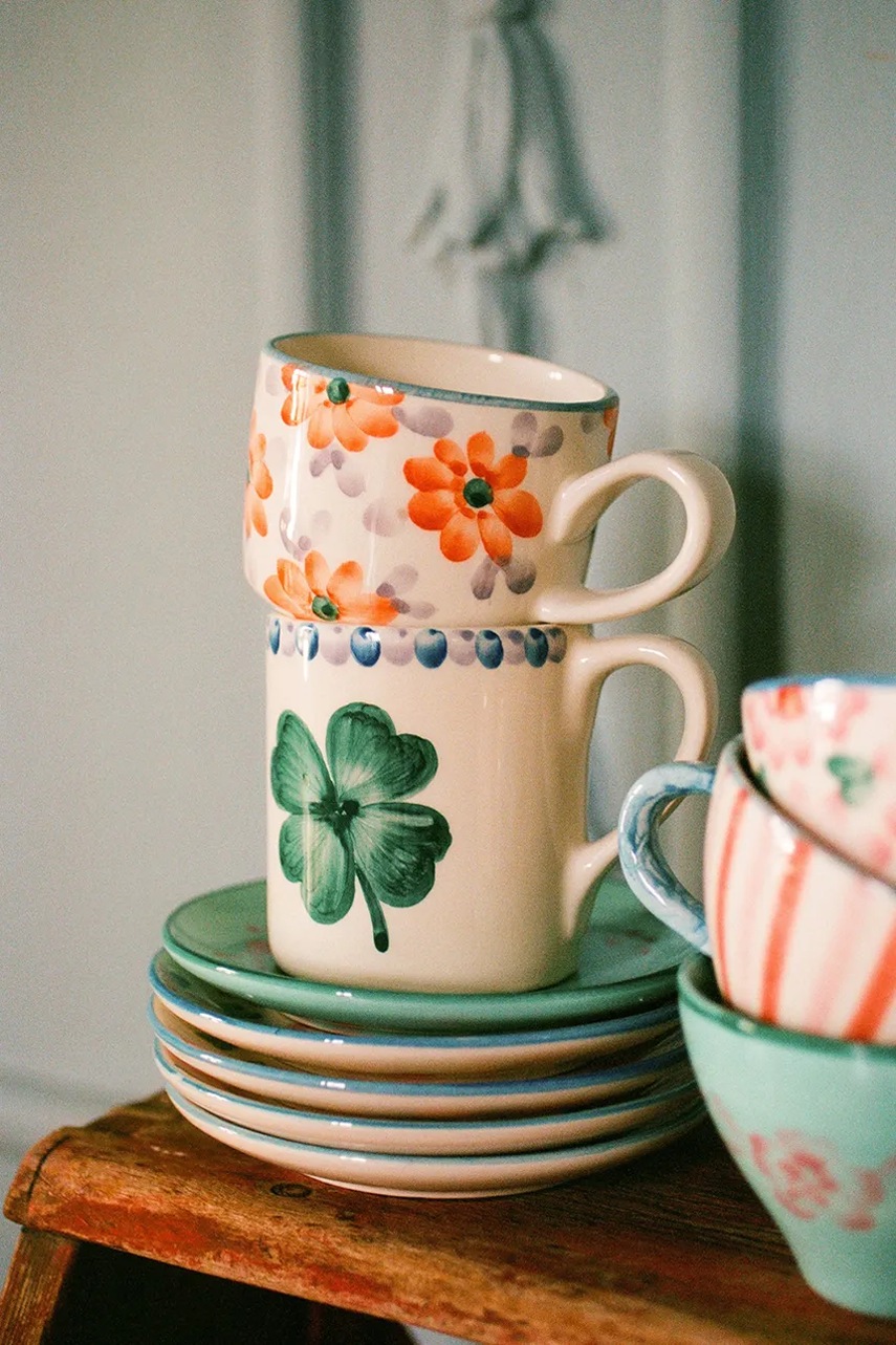 Κούπα Rice Cream 9,5 x 8,5 cm χρώμα: τιρκουάζ φωτογραφία