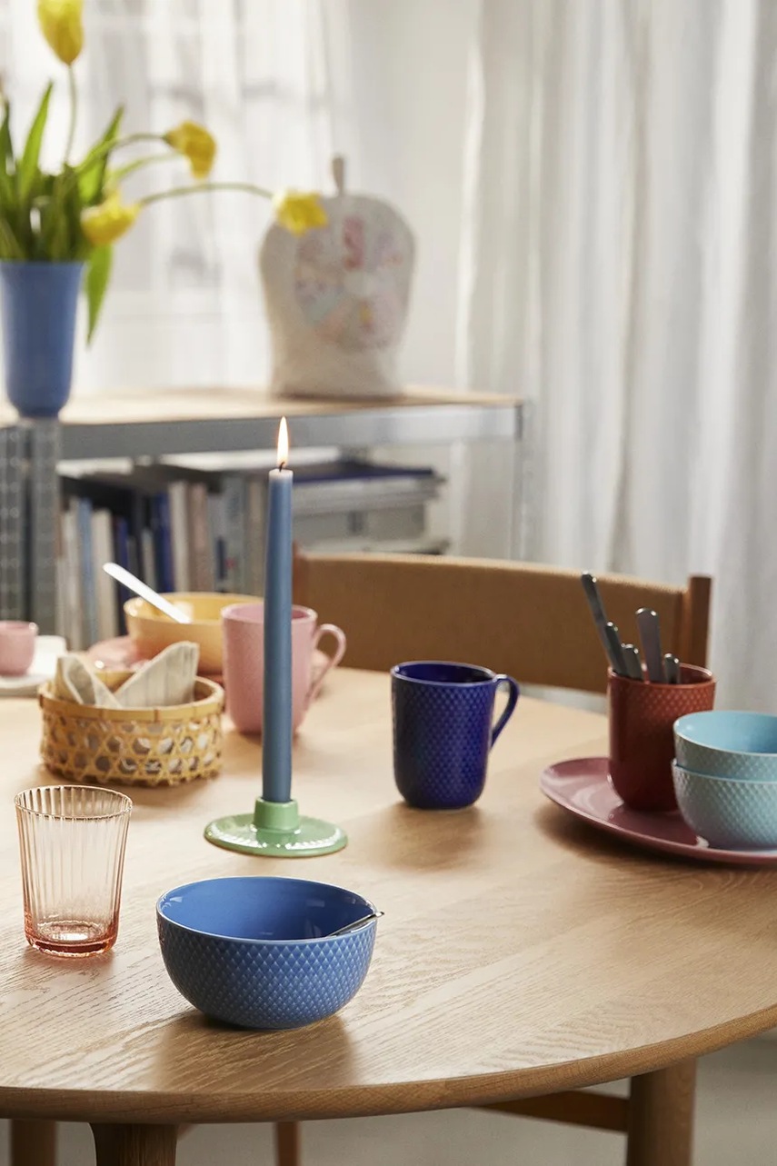 Lyngby bögre Rhombe 330 ml sötétkék termék 2. képe