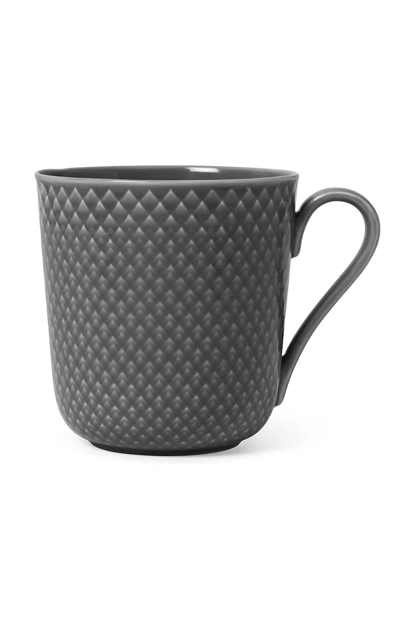 Hrnek Lyngby Rhombe 390 ml černá barva