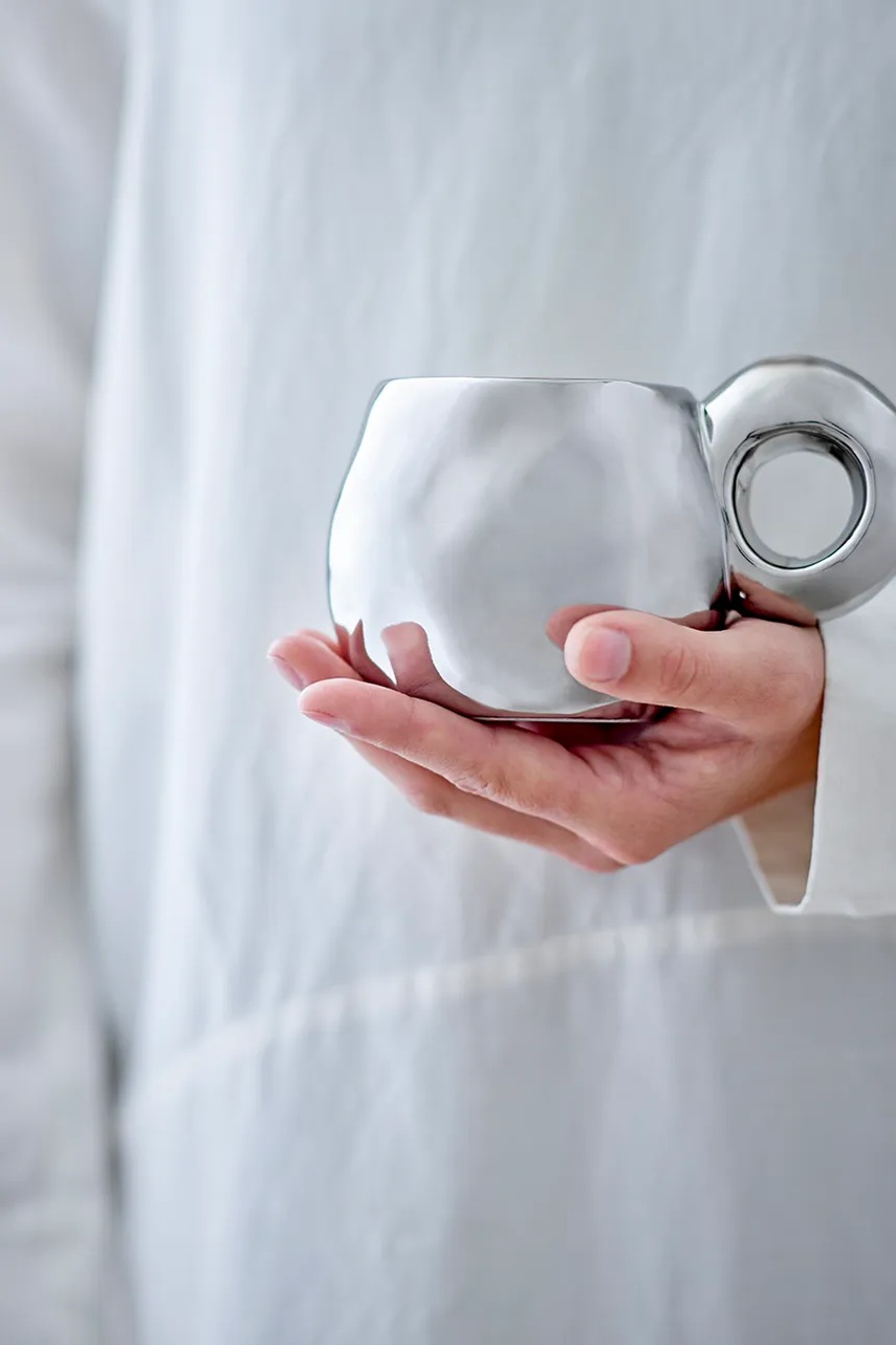 Чашка Bloomingville Shine Cup 300 ml цвет серый