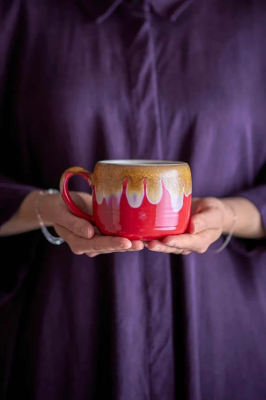 Σετ φλιτζάνια Bloomingville Sheen 400 ml 4-pack χρώμα: πολύχρωμο φωτογραφία