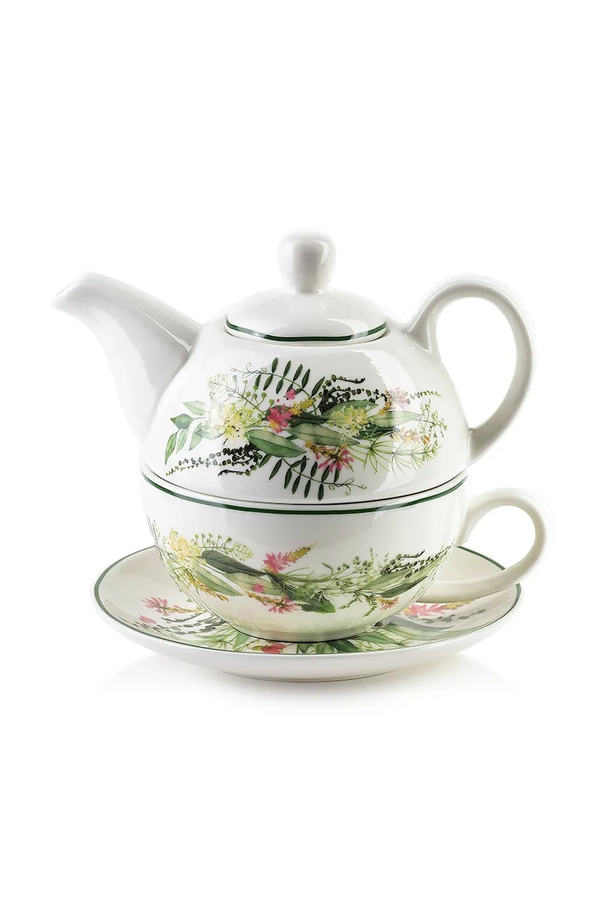 Affek Design ceainic cu ceașcă și farfurie Idyllic 400/300 ml multicolor