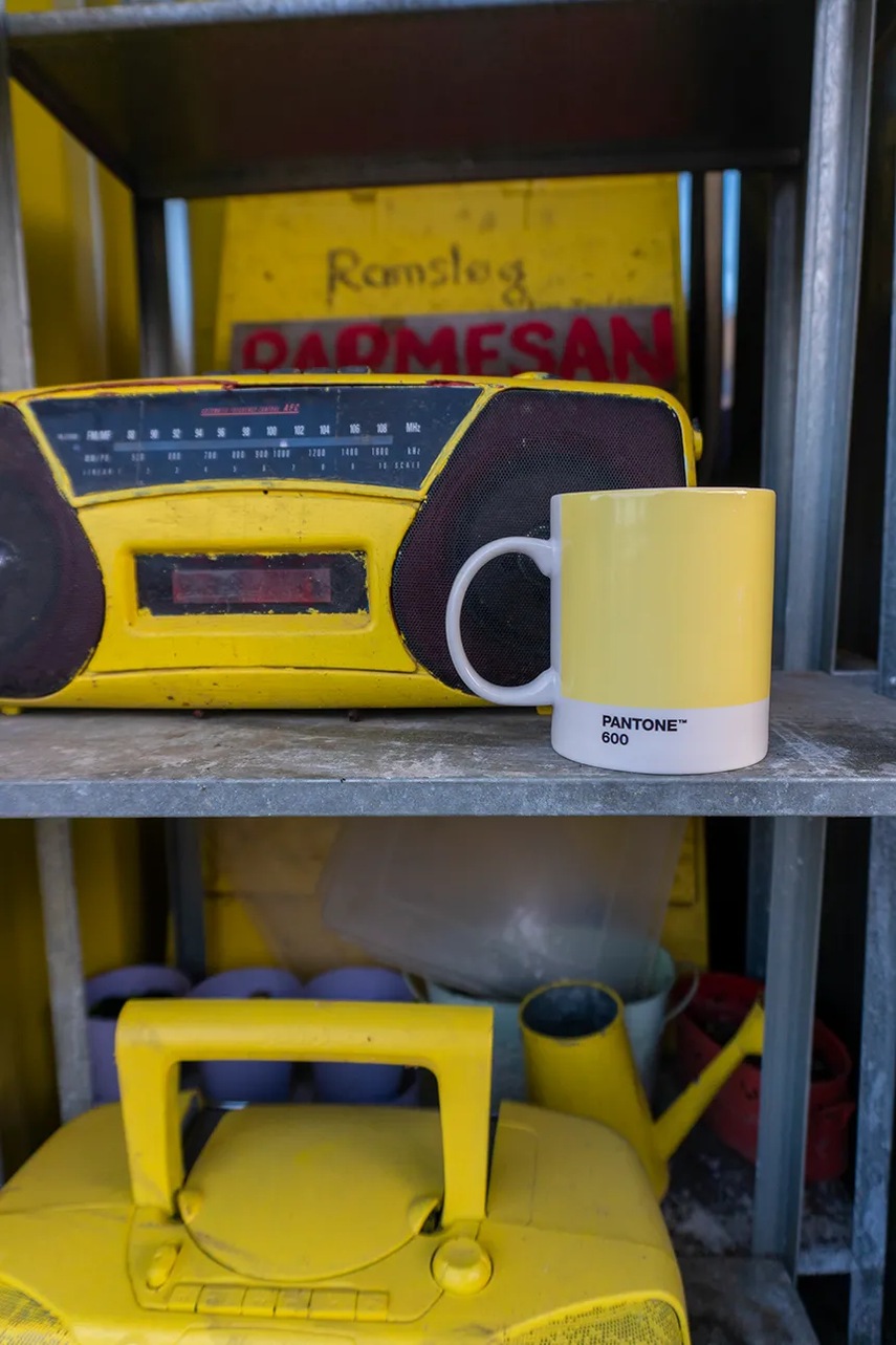 Κούπα Pantone 375 ml χρώμα: κίτρινο φωτογραφία