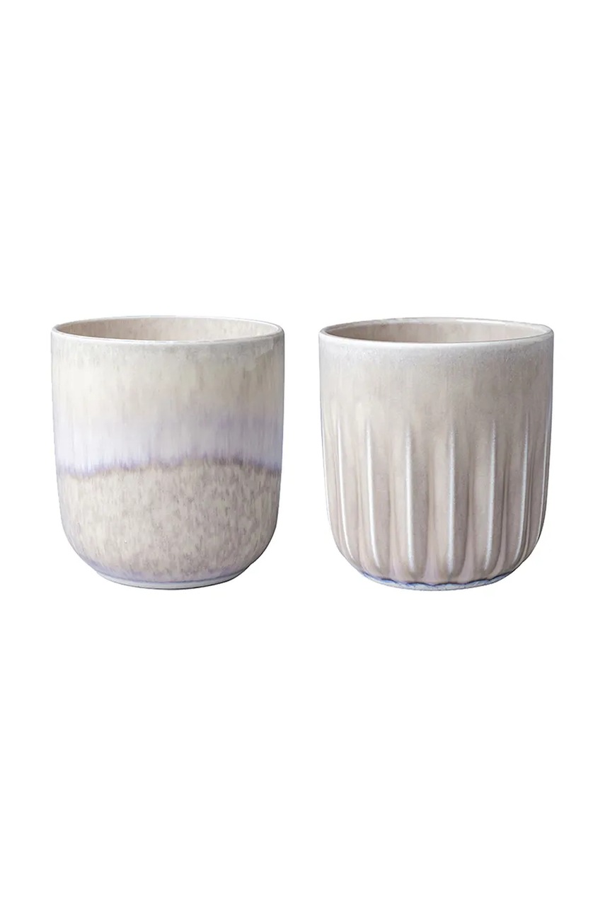 Levně Sada hrnků Villeroy & Boch Perlemor 290 ml 2-pack béžová barva