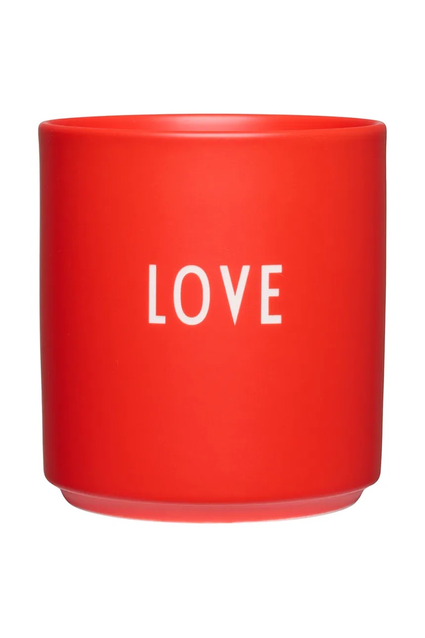 Levně Hrnek Design Letters Favourite Cup 250 ml červená barva