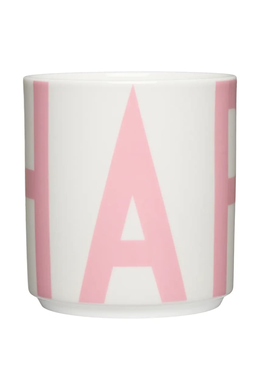Levně Hrnek Design Letters Vintage ABC 250 ml růžová barva