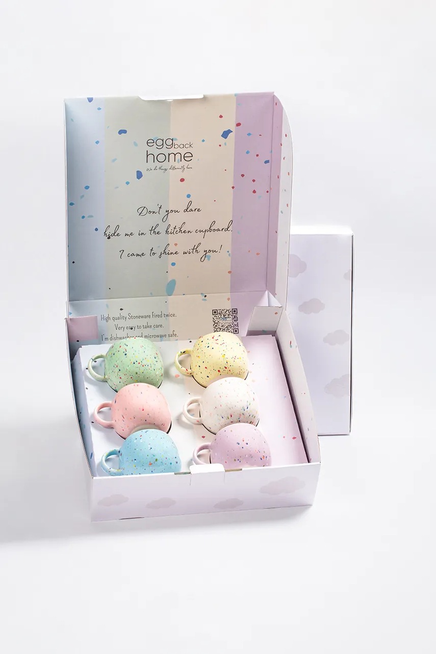 Egg Back Home set căni 90 ml 6-pack