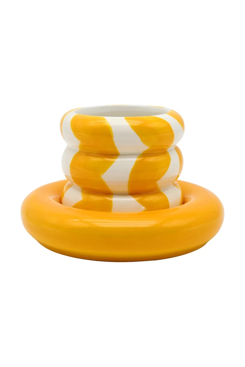 E-shop Qué Rico hrnek s podšálkem z dolomitu 13,3 x 13,3 x 7 cm