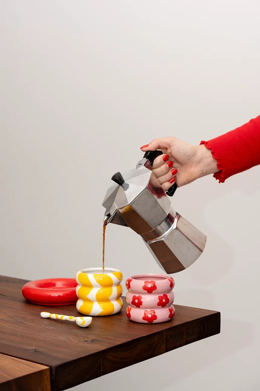 Qué Rico Κούπα με μικρό πιάτο από δολομίτη 13,3 x 13,3 x 7 cm φωτογραφία