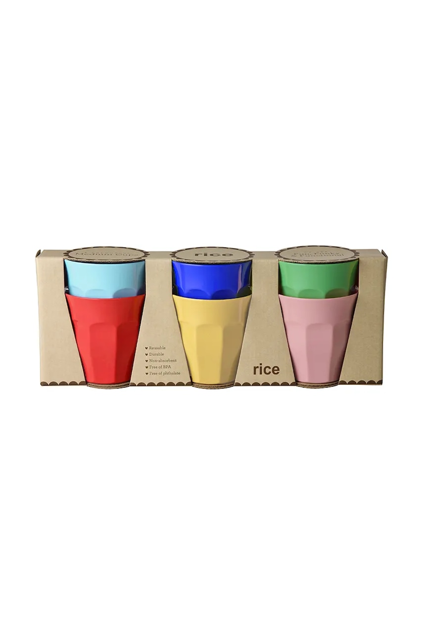 Rice σετ κούπες 13 x 9 x 33 cm MELCU.6ZHS26 πολύχρωμο ONE SIZE
