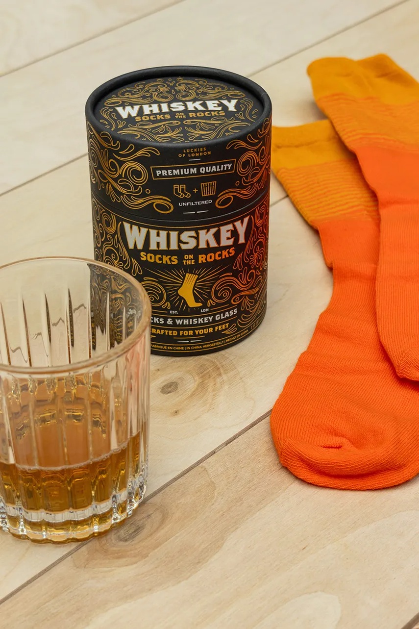 Κάλτσες Luckies of London Whiskey Socks χρώμα: πολύχρωμο φωτογραφία