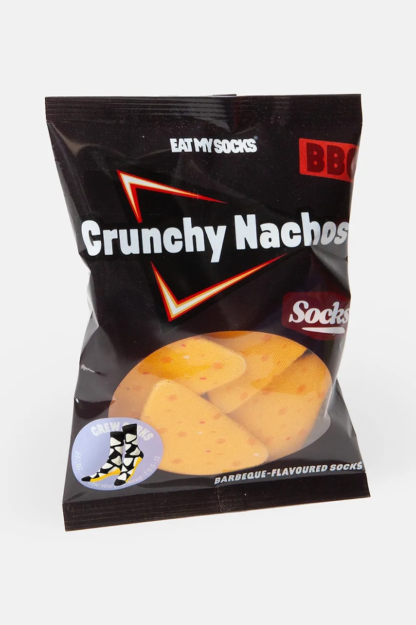 Levně Ponožky Eat My Socks Crunchy Nachos černá barva