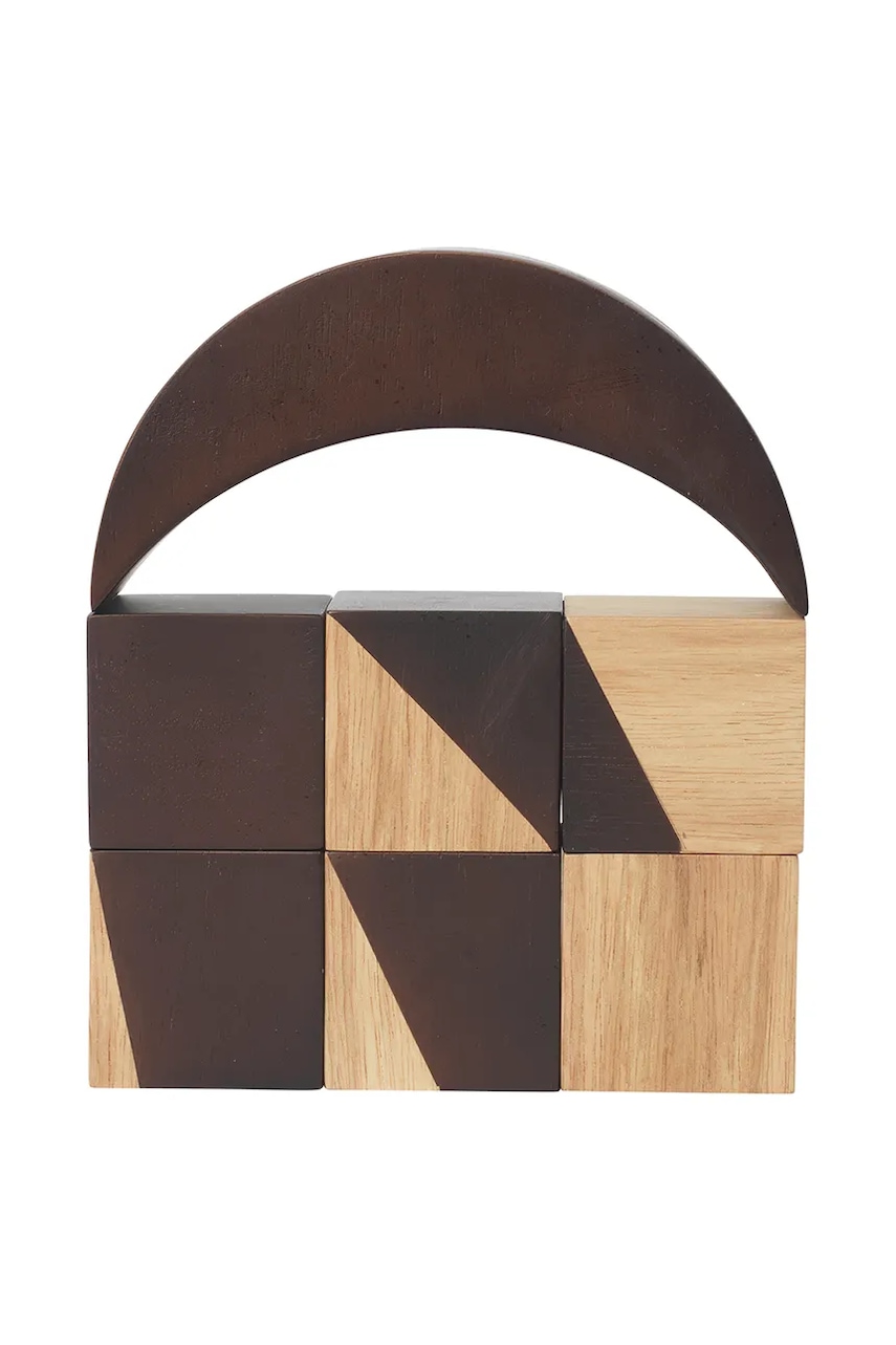 ferm LIVING blocuri pentru copii culoarea maro