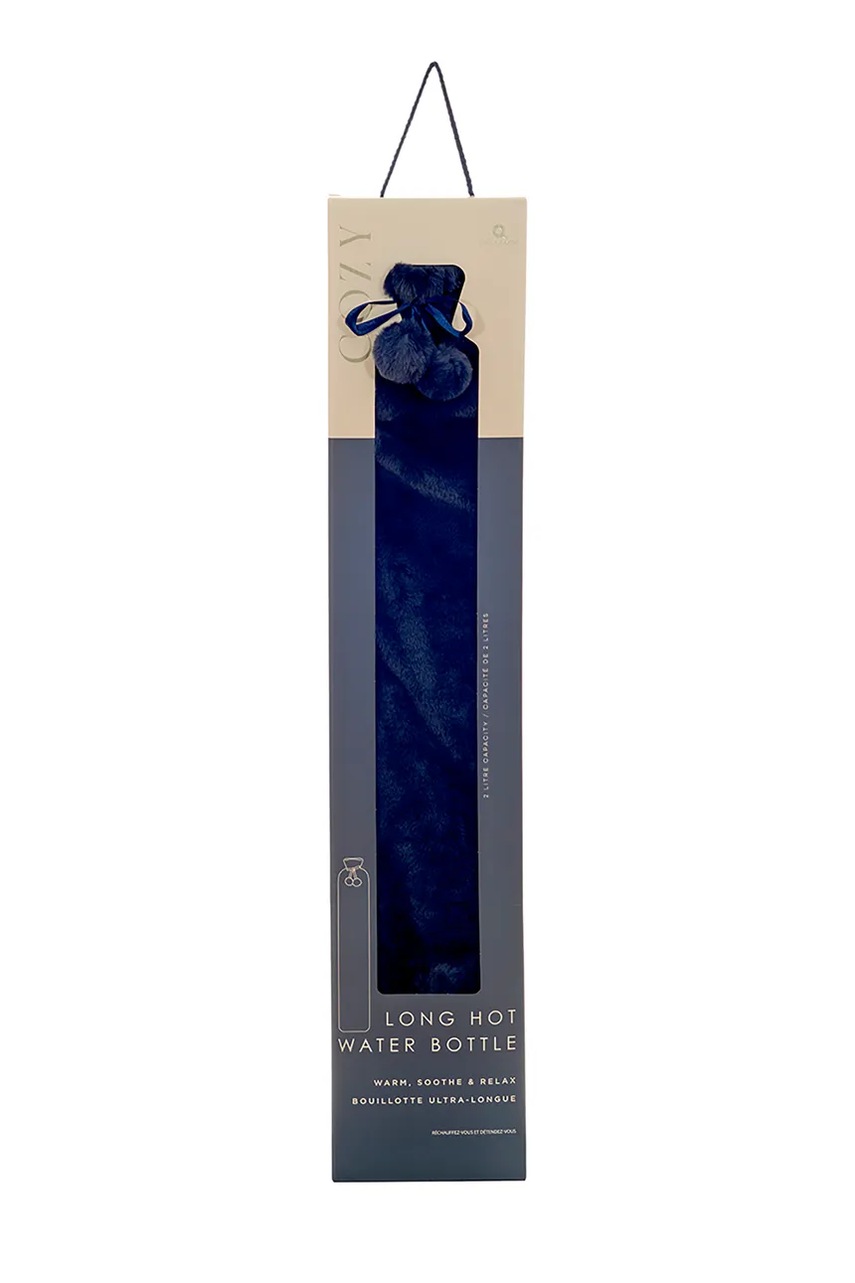 Θερμοφόρα Aroma Home Faux Fur Long Hot Water Bottle χρώμα: ναυτικό μπλε φωτογραφία