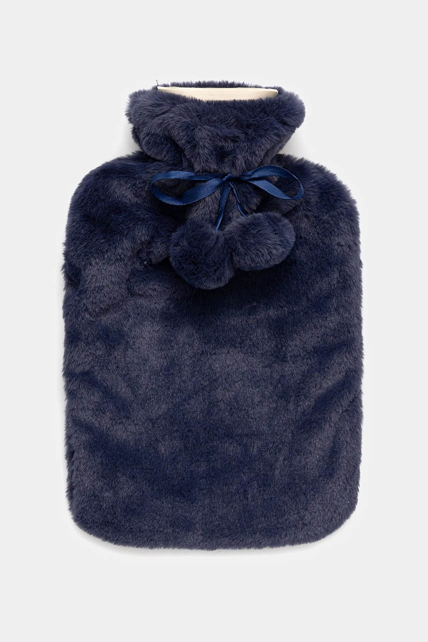 Aroma Home termos Faux Fur Hot Water Bottle culoarea bleumarin