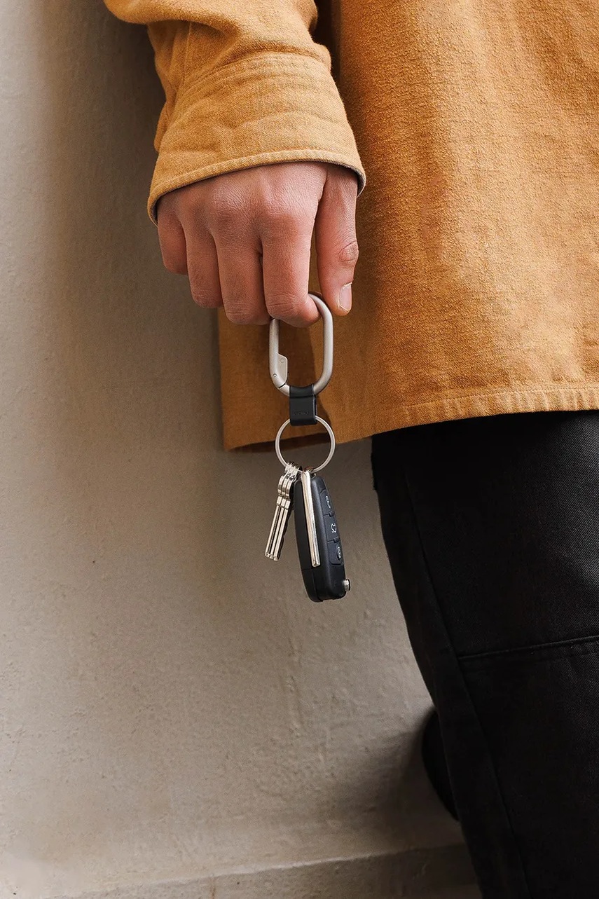 Μπρελόκ Orbitkey Clip Mini 9,5 cm χρώμα: γκρι φωτογραφία