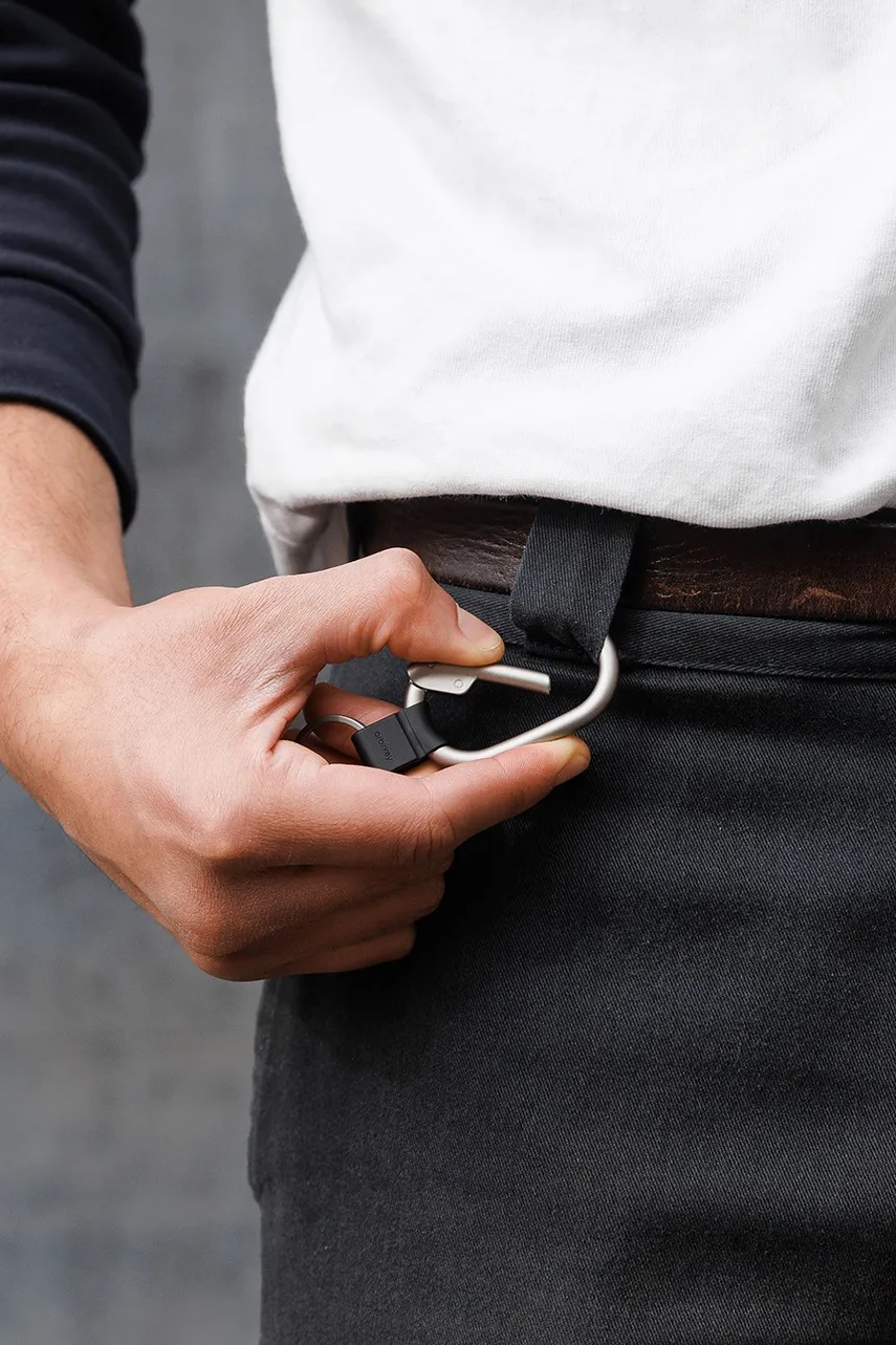 Μπρελόκ Orbitkey Clip Mini 9,5 cm χρώμα: γκρι φωτογραφία