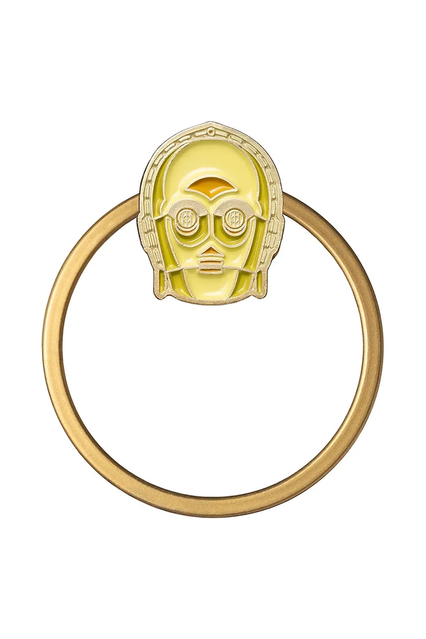 Orbitkey breloc Ring v2 x Star Wars™ 3 cm culoarea galben