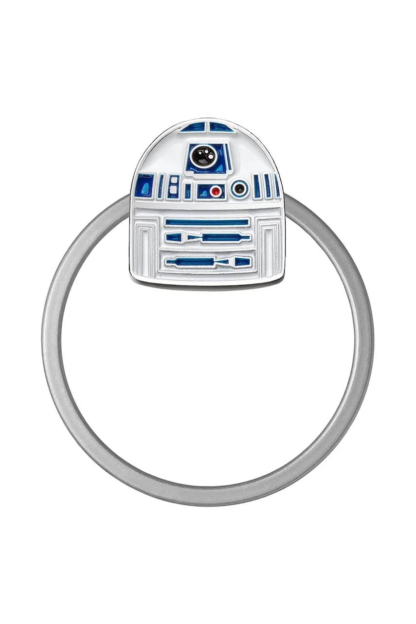 Levně Kroužek na klíče Orbitkey Ring v2 x Star Wars™ šedá barva
