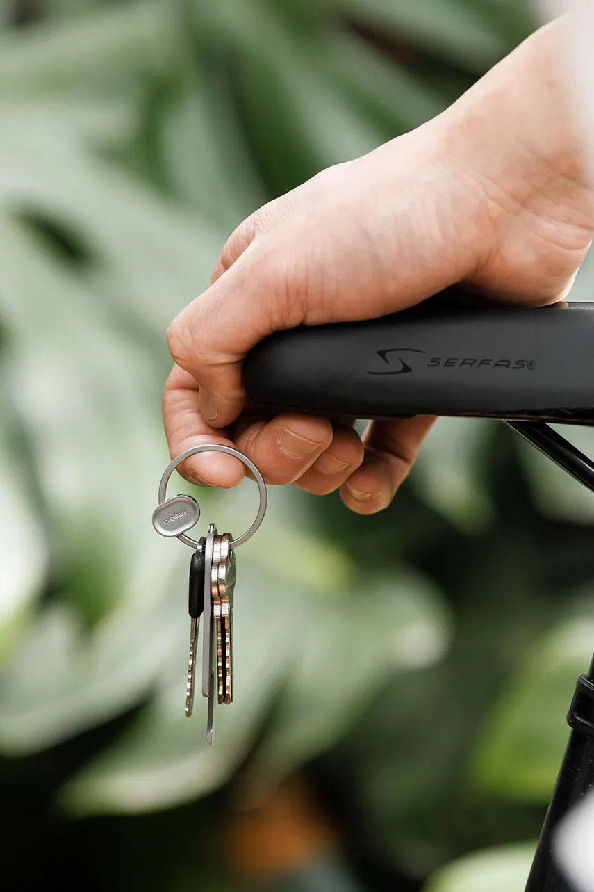 Μπρελόκ Orbitkey Ring v2 χρώμα: γκρι φωτογραφία