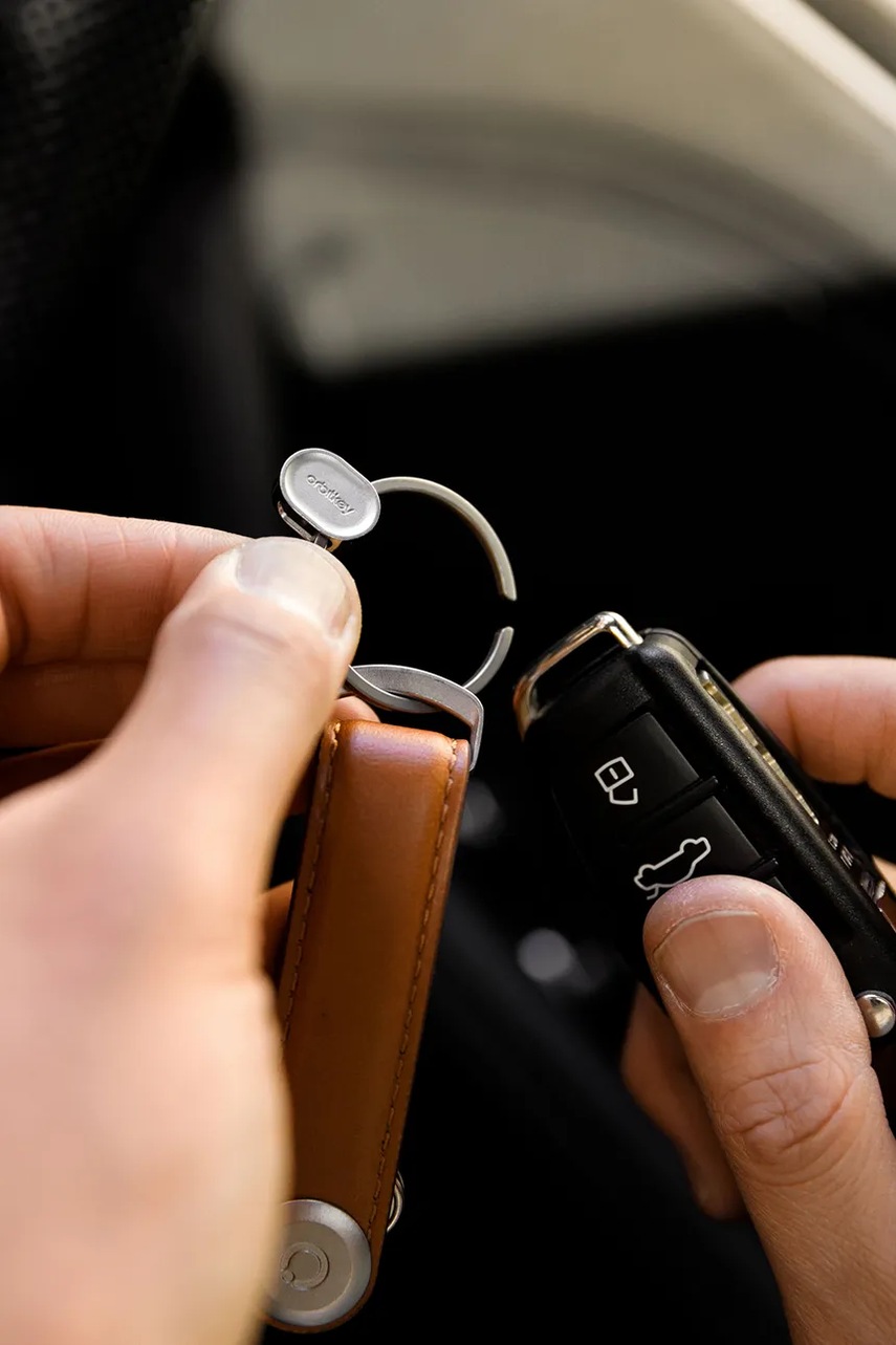 Μπρελόκ Orbitkey Ring v2 χρώμα: γκρι φωτογραφία