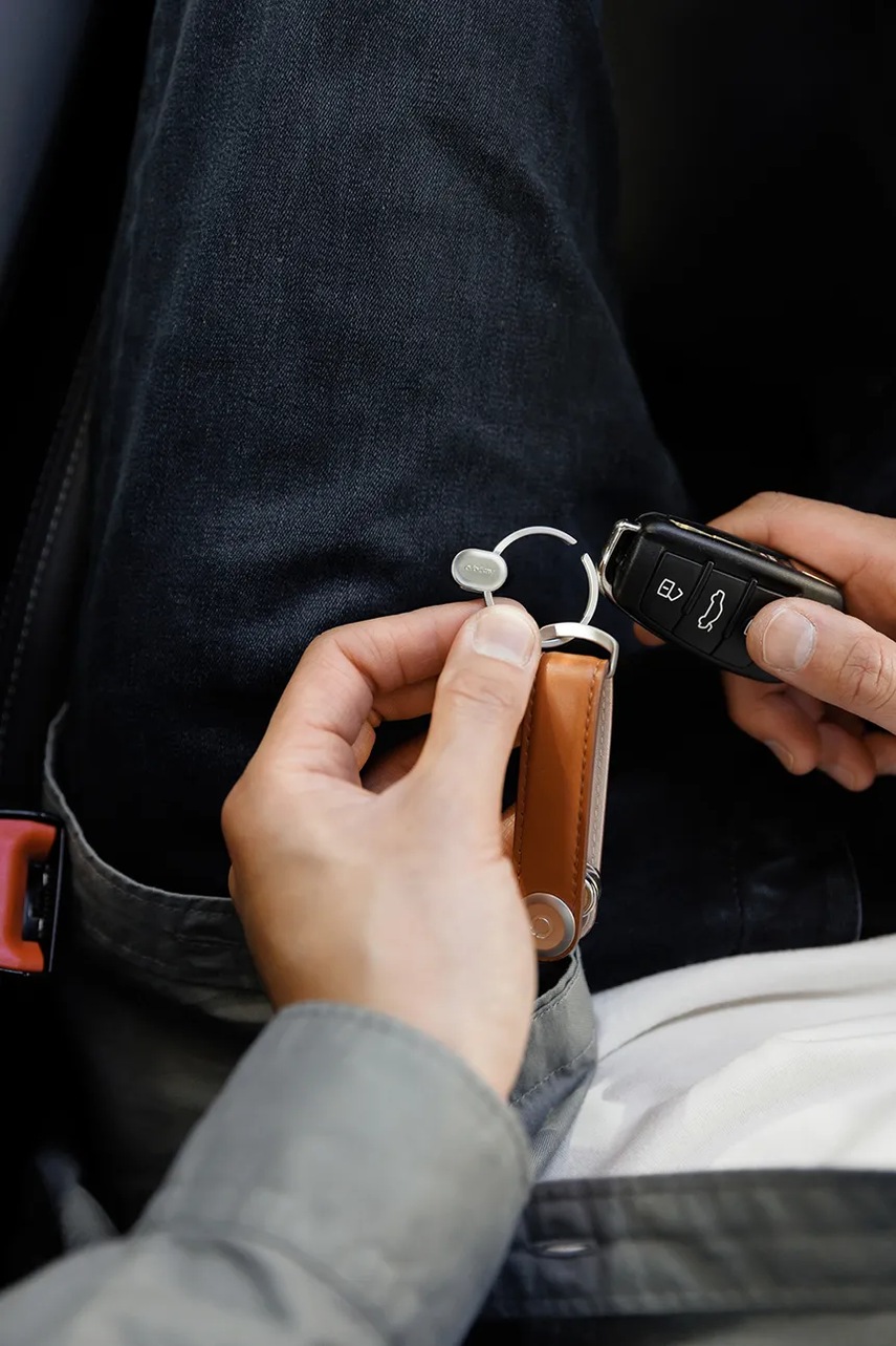 Μπρελόκ Orbitkey Ring v2 χρώμα: γκρι φωτογραφία