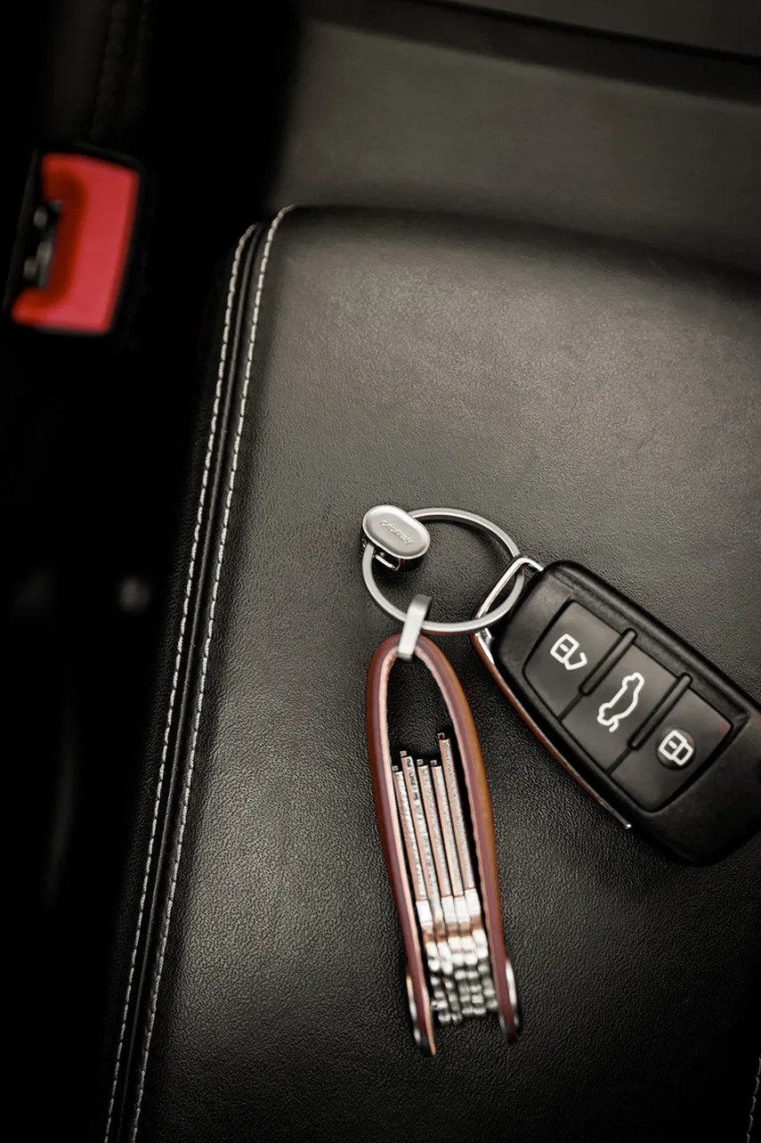 Μπρελόκ Orbitkey Ring v2 χρώμα: γκρι φωτογραφία