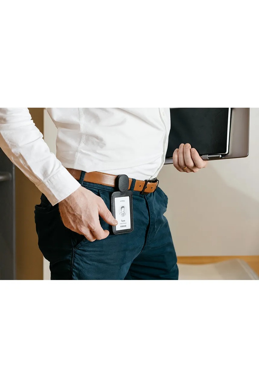 Θήκη κάρτας ταυτότητας με κορδόνι Orbitkey Card Holder 56 cm χρώμα: μαύρο φωτογραφία