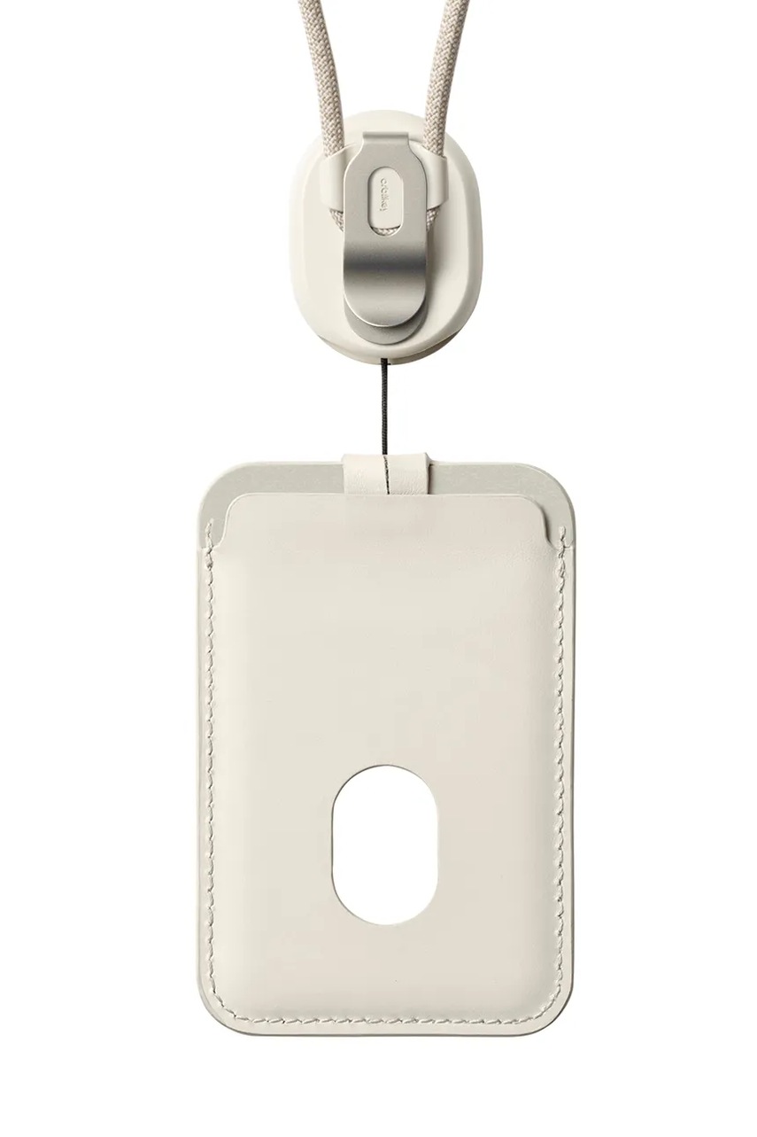 Θήκη κάρτας ταυτότητας με κορδόνι Orbitkey Card Holder 56 x 7 x 0,4 cm χρώμα: μπεζ φωτογραφία
