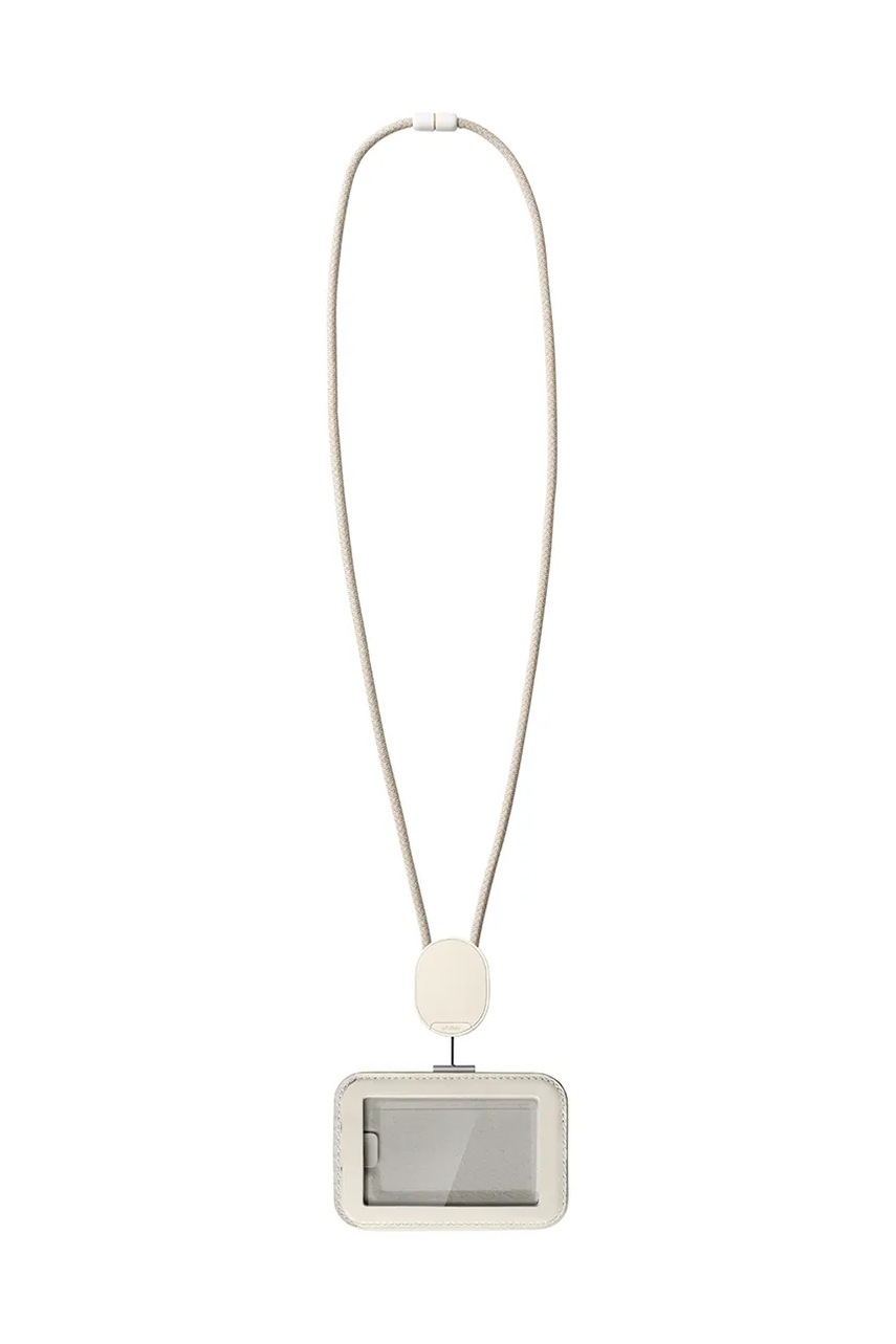 Θήκη κάρτας ταυτότητας με κορδόνι Orbitkey Card Holder Pro 56 x 7 x 0,9 cm χρώμα: μπεζ φωτογραφία