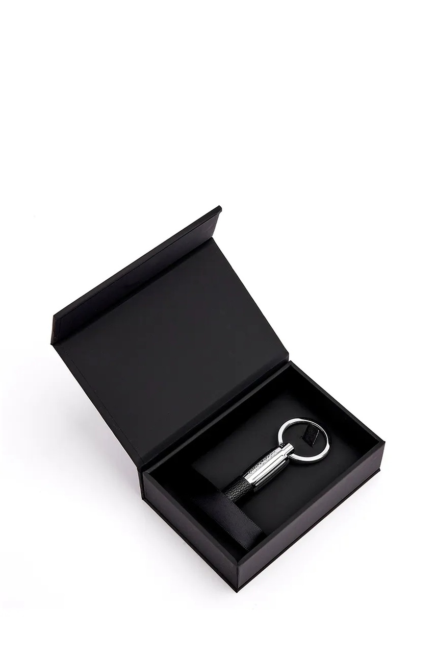 Μπρελόκ BOSS Pure Iconic Black χρώμα: μαύρο φωτογραφία