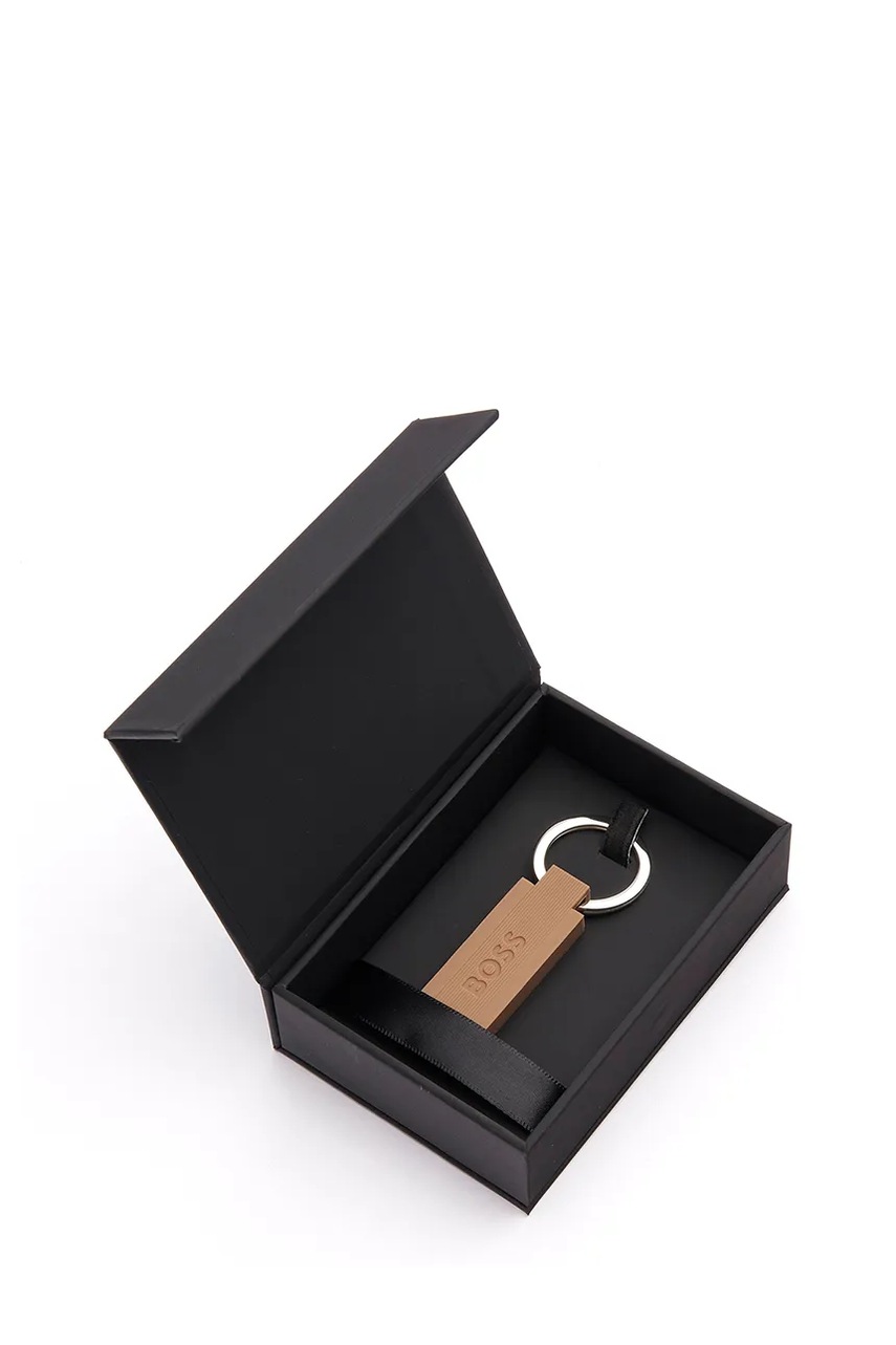 Μπρελόκ BOSS Edge Iconic Camel χρώμα: καφέ φωτογραφία