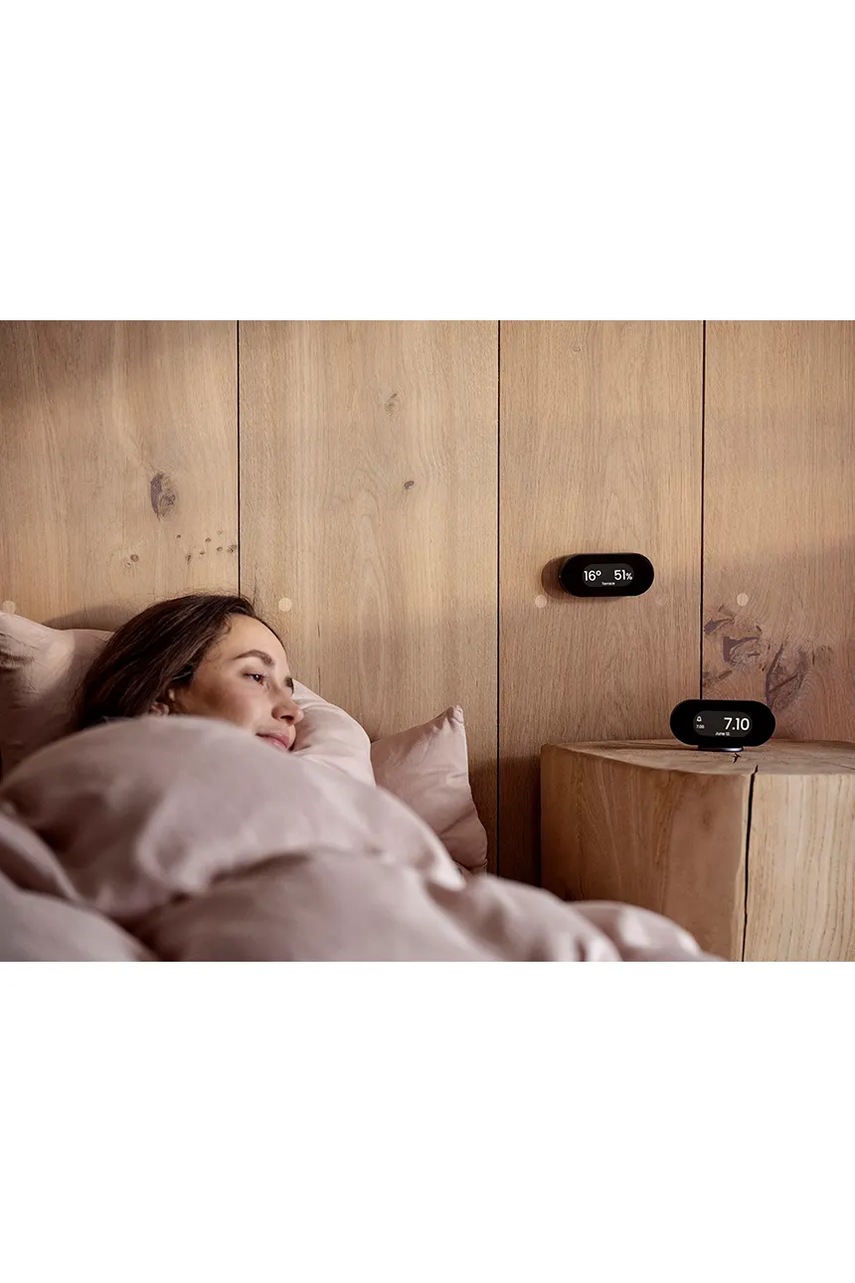 Σταθμός μέτρησης θερμοκρασίας και υγρασίας Jacob Jensen Climate Station 11,5 x 5,5 x 2,3 cm χρώμα: μαύρο φωτογραφία