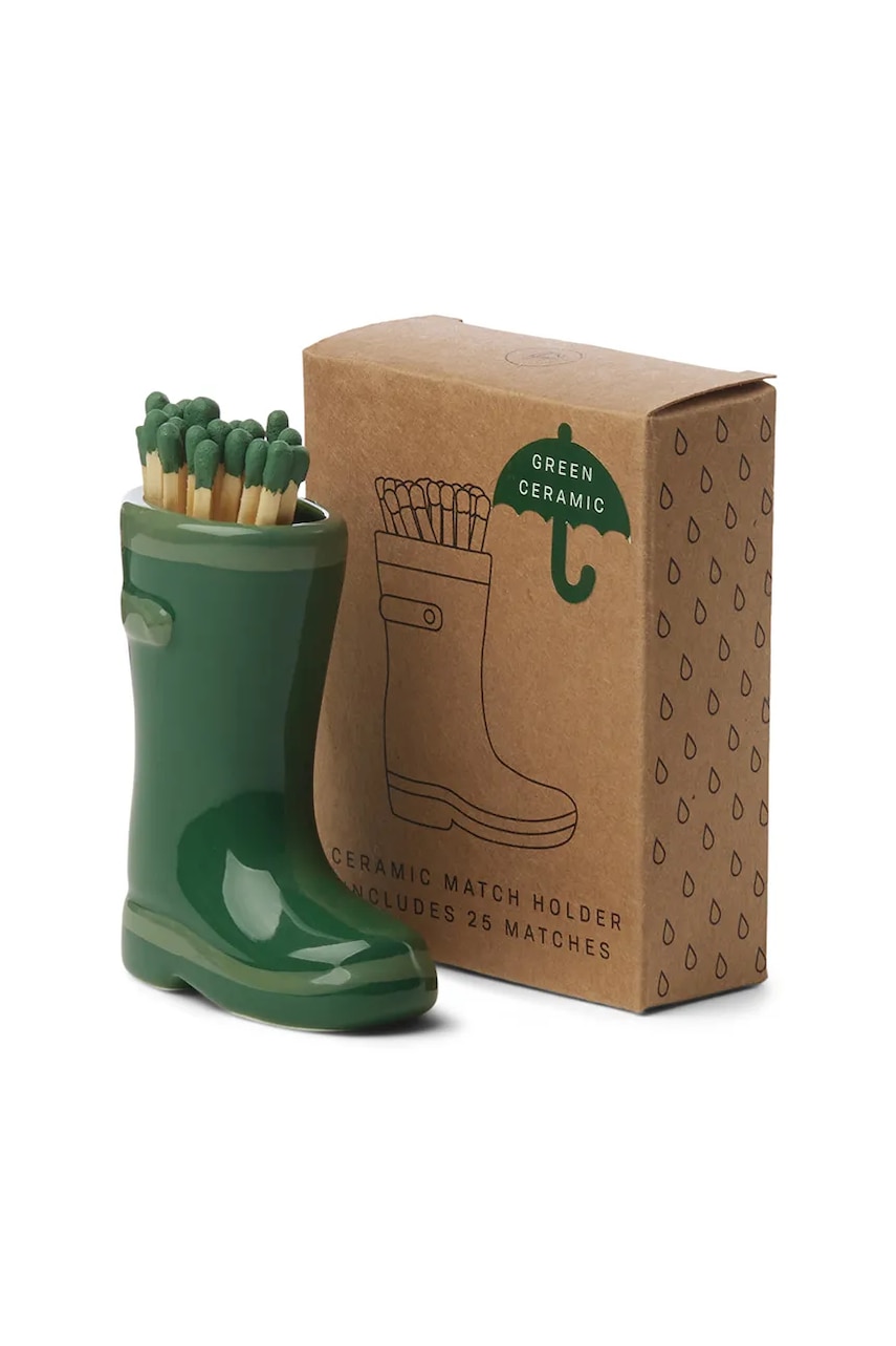 Paddywax chibrituri într-un suport ceramic Wellington Boot 11,5 cm