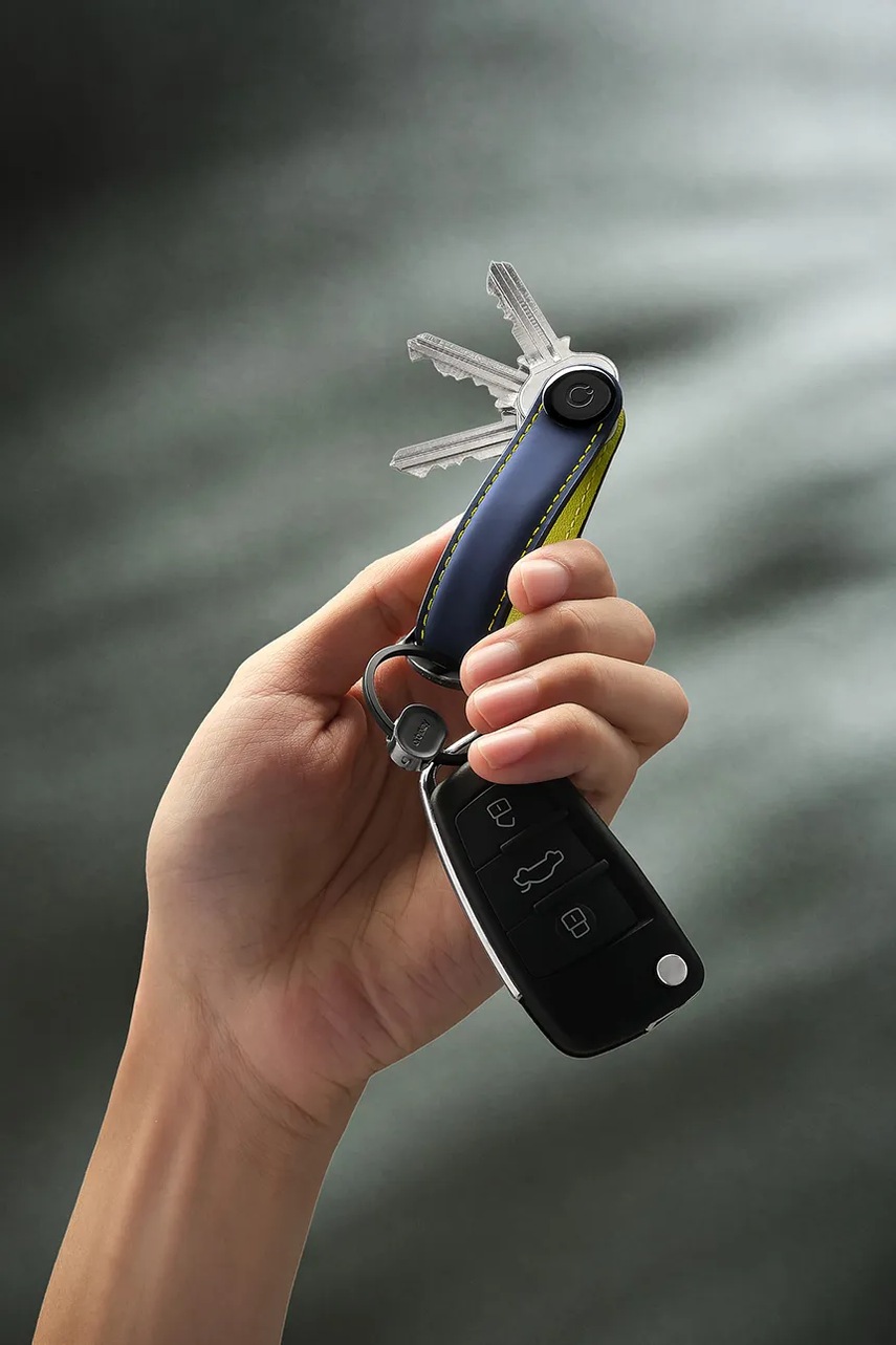 Δερμάτινη θήκη για κλειδιά Orbitkey Matte Leather 8,6 x 2,2 cm φωτογραφία