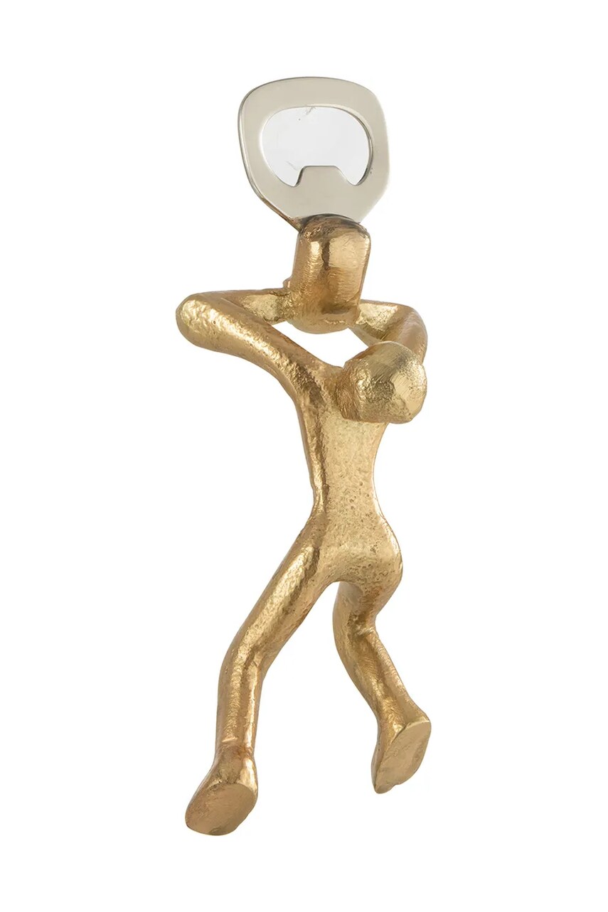 J-Line deschizator de sticle Person culoarea galben