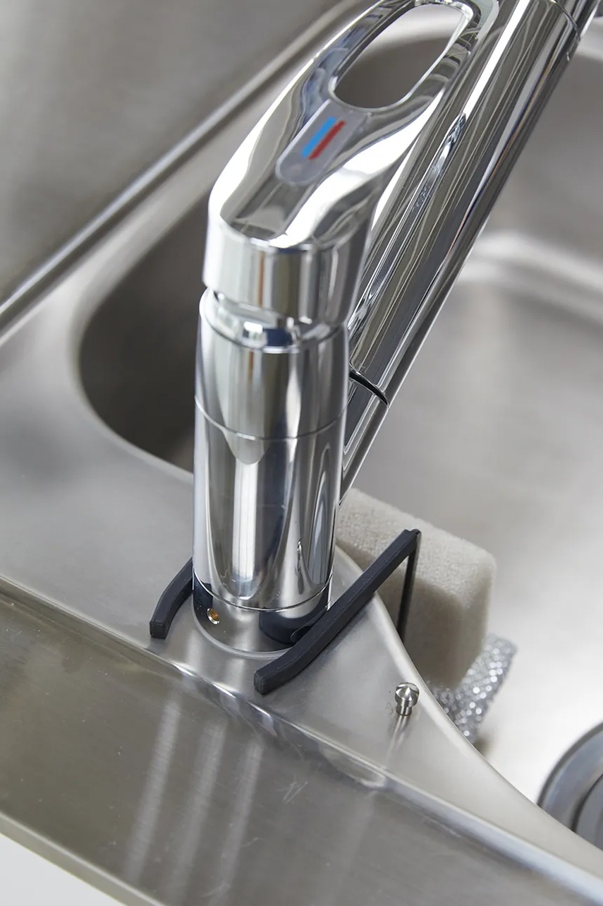 Οργανωτής νεροχύτη Yamazaki Tower χρώμα: μαύρο φωτογραφία