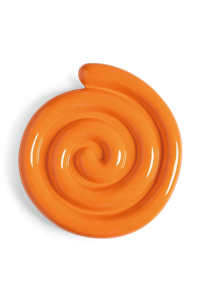 &k amsterdam suport pentru mâncăruri fierbinți snail orange culoarea portocaliu