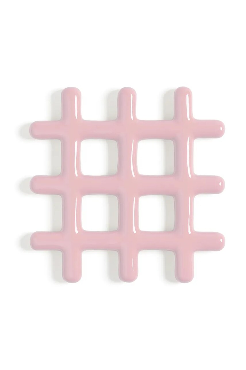&k amsterdam suport pentru mâncăruri fierbinți grid pink culoarea roz