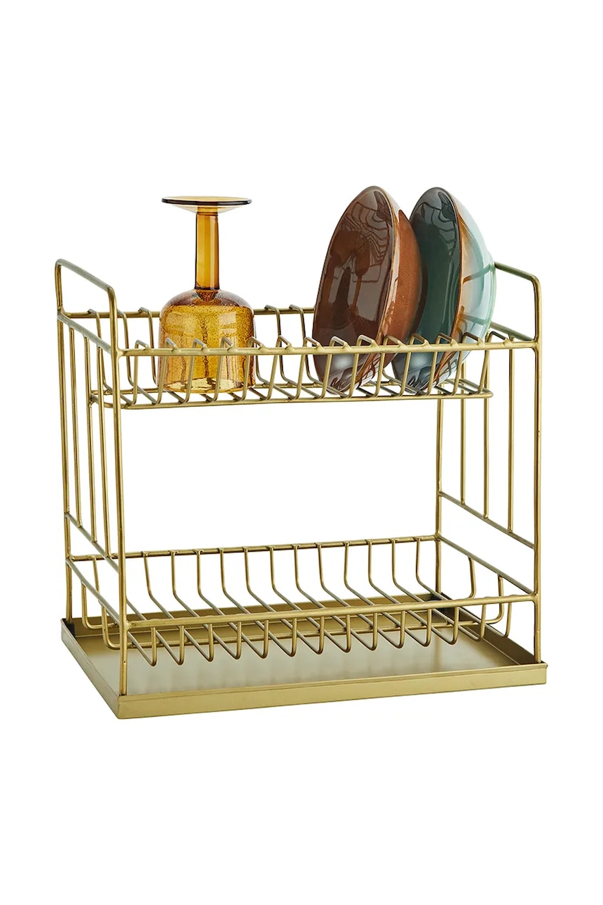 Сушилка для посуды Madam Stoltz 35 x 25 x 335 cm цвет жёлтый Сушилка для посуды Madam Stoltz 35 x 25 x 335 cm цвет жёлтый