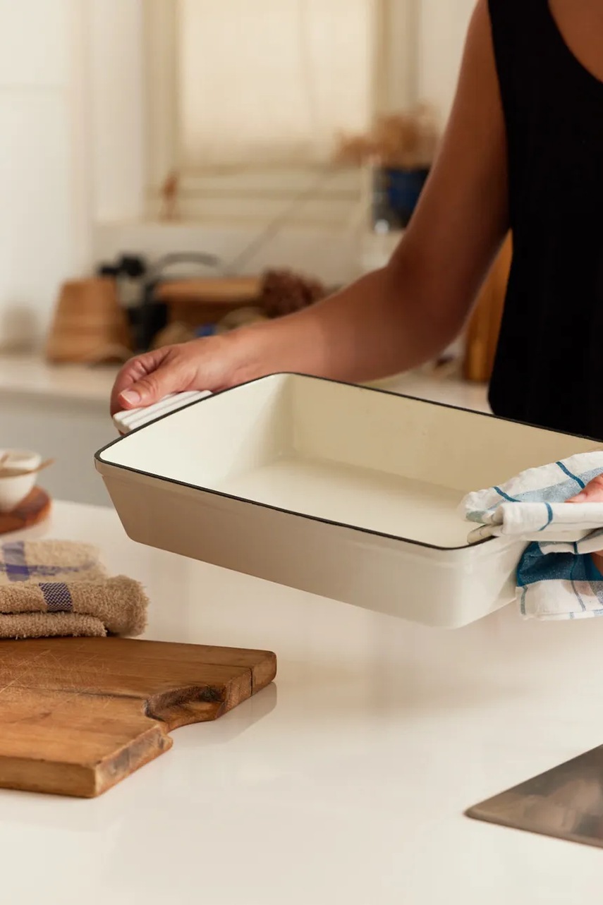 Πυρίμαχο πιάτο Calma House Nonna χρώμα: άσπρο φωτογραφία